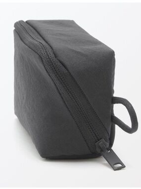 ❤️‍🔥 Muji Waterproof Wrinkle Nylon Wide-Open Pouch/Cosmetic Bags_Black_NWT ❤️‍🔥